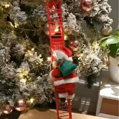 Charming and  Cute Climbing Santa