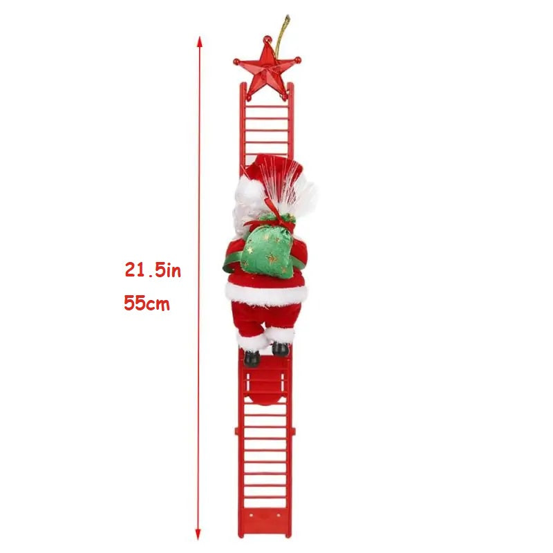 Charming and  Cute Climbing Santa