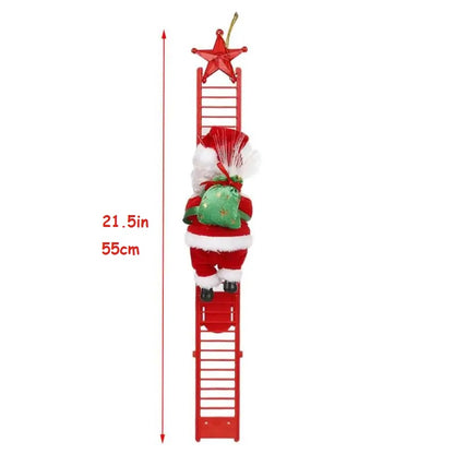 Charming and  Cute Climbing Santa